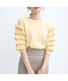 【組曲/KUMIKYOKU】の【WEB限定カラーあり】MINA 袖フリルニットプルオーバー 人気、トレンドファッション・服の通販 founy(ファニー) ファッション Fashion レディースファッション Fashion for Women トップス・カットソー Cut & Sew Tops ニット Knit Tops & Sweaters カジュアルプルオーバー・ニットトップス Pullovers & Knit Tops / Casual Pullovers 春 Spring ストレッチ Stretch, Stretchy Fabric スリット Slit, Slit Detail セーター Sweater, Knitwear フリル Frill, Ruffle レース Lace, Lace Fabric S/S・春夏 SS, Spring/Summer, Warm Season 夏 Summer エレガント 上品 Elegant thumbnail 【WEB限定】イエロー系9|ID: prp329100004580468 ipo3291000000033077776