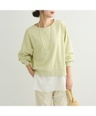 【グリーンパークス/Green Parks】のショート丈ラメ裏毛ボートネックプルオーバー Yellow|ID: prp329100004580825 ipo3291000000032617074