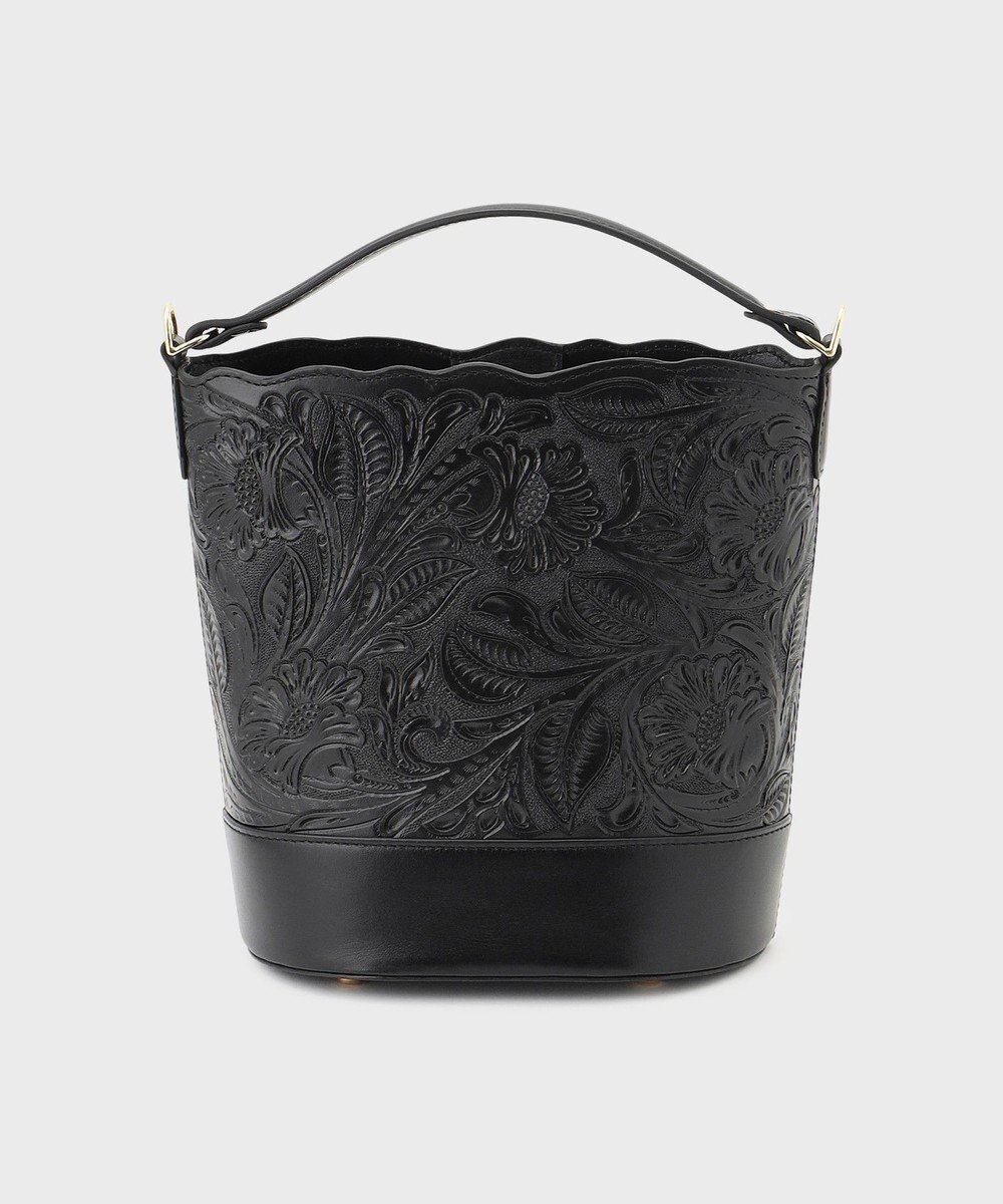 【グレース コンチネンタル/GRACE CONTINENTAL】のMini Bucketbag インテリア・キッズ・メンズ・レディースファッション・服の通販 founy(ファニー) 　ファッション　Fashion　レディースファッション　Fashion for Women　バッグ　Bags　ウォレット　Wallet　ヴィンテージ　Vintage Style　スカラップ　Scallop, Scalloped Edge　定番　Standard, Basic Item　バケツ　Bucket, Bucket Style　バランス　Balance, Style Balance　ベーシック　Basic, Essential　ポーチ　Pouch, Small Case　ラップ　Wrap, Wrap Design　ブラック|ID: prp329100004580838 ipo3291000000032601249