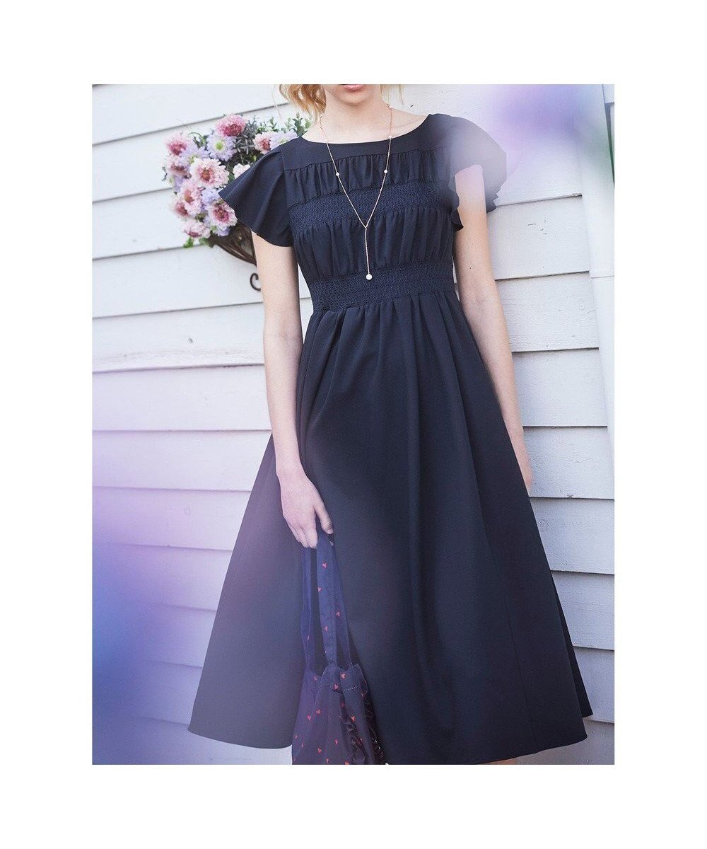 【トッカ/TOCCA】の【洗える・接触冷感・UVカット・消臭】SMOCKING EMBROIDERY ドレス インテリア・キッズ・メンズ・レディースファッション・服の通販 founy(ファニー) 　ファッション　Fashion　レディースファッション　Ladies' Fashion Online　ワンピース　Dress　ドレス　Party Dresses　エンブロイダリー　Embroidery　ドレス　Dress　再入荷　Restock/Back In Stock/Re Arrival　夏　Summer　S/S・春夏　Ss・Spring/Summer　洗える　Washable　A/W・秋冬　Aw・Autumn/Winter・Fw・Fall-Winter　ネイビー系|ID: prp329100004580942 ipo3291000000032605074