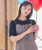 【フェルゥ/Feroux】の【汗ジミが目立たない・洗える】チュール袖パフスリーブ Tシャツ ブラック系|ID: prp329100004580946 ipo3291000000034199454