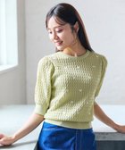 【フェルゥ/Feroux】の【洗える】ハーフスリーブ ハート刺繍 ニット ライトイエロー系|ID: prp329100004580962 ipo3291000000034199485