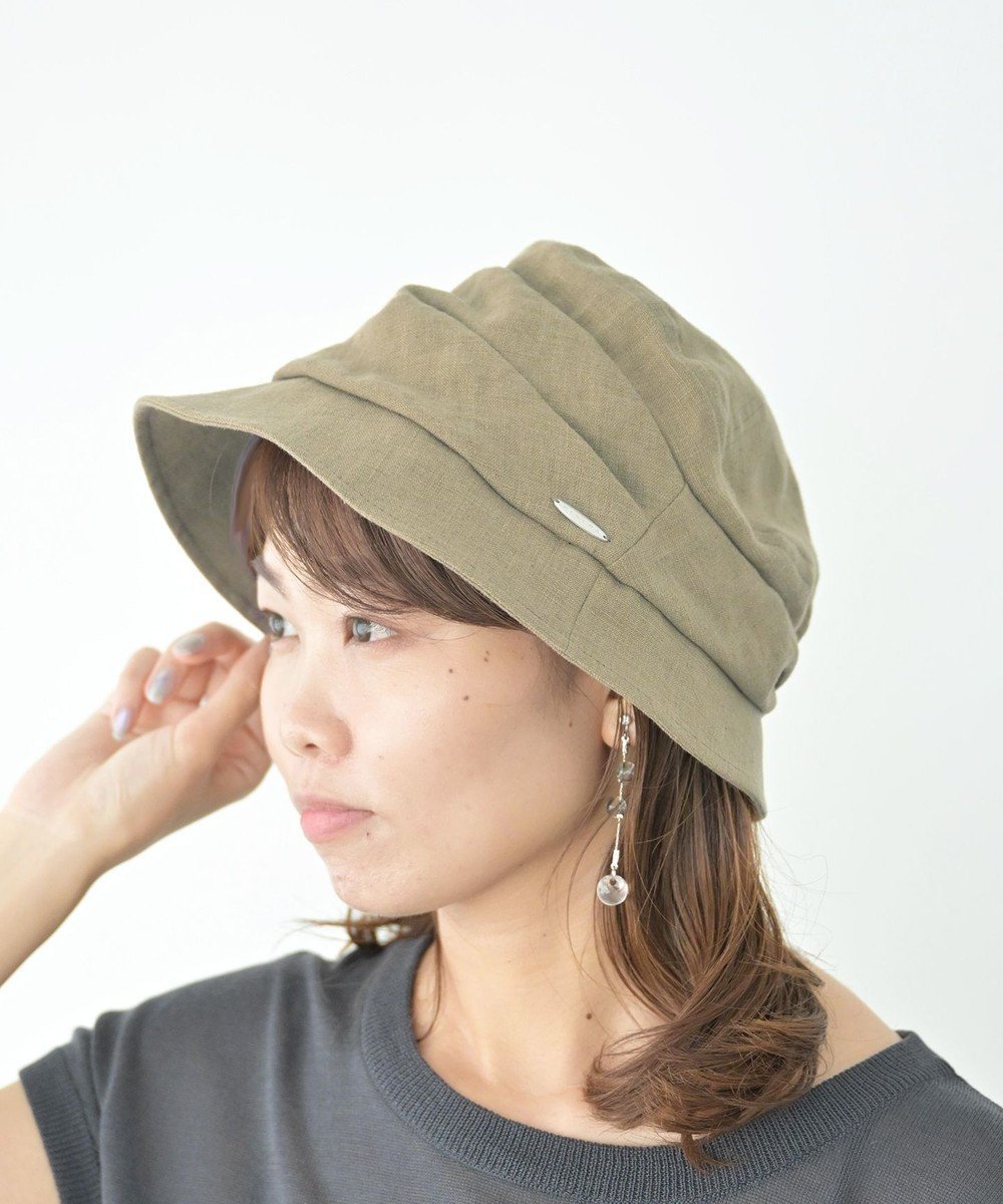 【アトレナ/ATRENA】の【日本製】ギャザークロッシェ インテリア・キッズ・メンズ・レディースファッション・服の通販 founy(ファニー) 　ファッション　Fashion　レディースファッション　Ladies' Fashion Online　帽子　Hats　帽子　Hat　日本製　Made In Japan　ベージュ|ID: prp329100004580968 ipo3291000000032673437