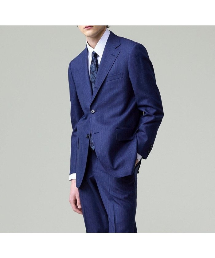 【ジェイ プレス/J.PRESS / MEN】の【WEB・一部店舗限定】ブルーシェードストライプ スーツ インテリア・キッズ・メンズ・レディースファッション・服の通販 founy(ファニー) https://founy.com/ ファッション Fashion メンズファッション Fashion for Men セットアップ Matching Sets ストライプ Stripe, Striped Pattern スーツ Suit, Formalwear セットアップ Set-Up, Coordinated Outfit 夏 Summer 春 Spring S/S・春夏 SS, Spring/Summer, Warm Season |ID: prp329100004581796 ipo3291000000032745823