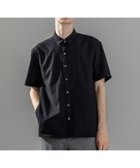 【ジョゼフ オム/JOSEPH HOMME / MEN】の新素材【洗える/速乾性/通気性/ストレッチ】トリコサッカーストレッチ レギュラーカラー半袖シャツ ブラック系|ID: prp329100004581798 ipo3291000000032465398