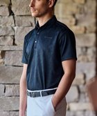 【ゼロハリバートン/ZERO HALLIBURTON / MEN】のエレガントカモ柄ジャガードポロシャツ ZHG-M5S8a 82956 ブラック|ID: prp329100004581799 ipo3291000000034605707