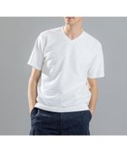 【ジョゼフ オム/JOSEPH HOMME / MEN】のメランジリップル Vネックカットソー ホワイト系|ID: prp329100004581803 ipo3291000000032649610