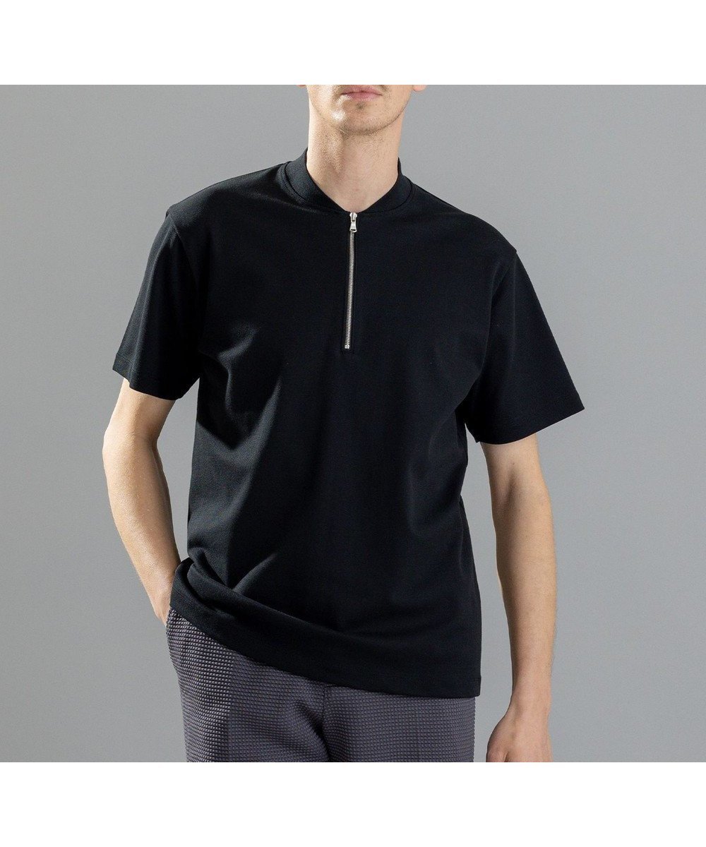 【ジョゼフ オム/JOSEPH HOMME / MEN】のスビンギザカノコ ハーフジップ インテリア・キッズ・メンズ・レディースファッション・服の通販 founy(ファニー) 　ファッション　Fashion　メンズファッション　Men's Style Online　トップス・カットソー　Tops/Tshirt/Men　シャツ　Shirts　インド　India　インナー　Inner　カットソー　Cut And Sew　ジャケット　Jacket　ビジネス 仕事 通勤　Business　レギュラー　Regular　半袖　Short Sleeve　夏　Summer　春　Spring　S/S・春夏　Ss・Spring/Summer　ブラック系|ID: prp329100004581809 ipo3291000000032536982