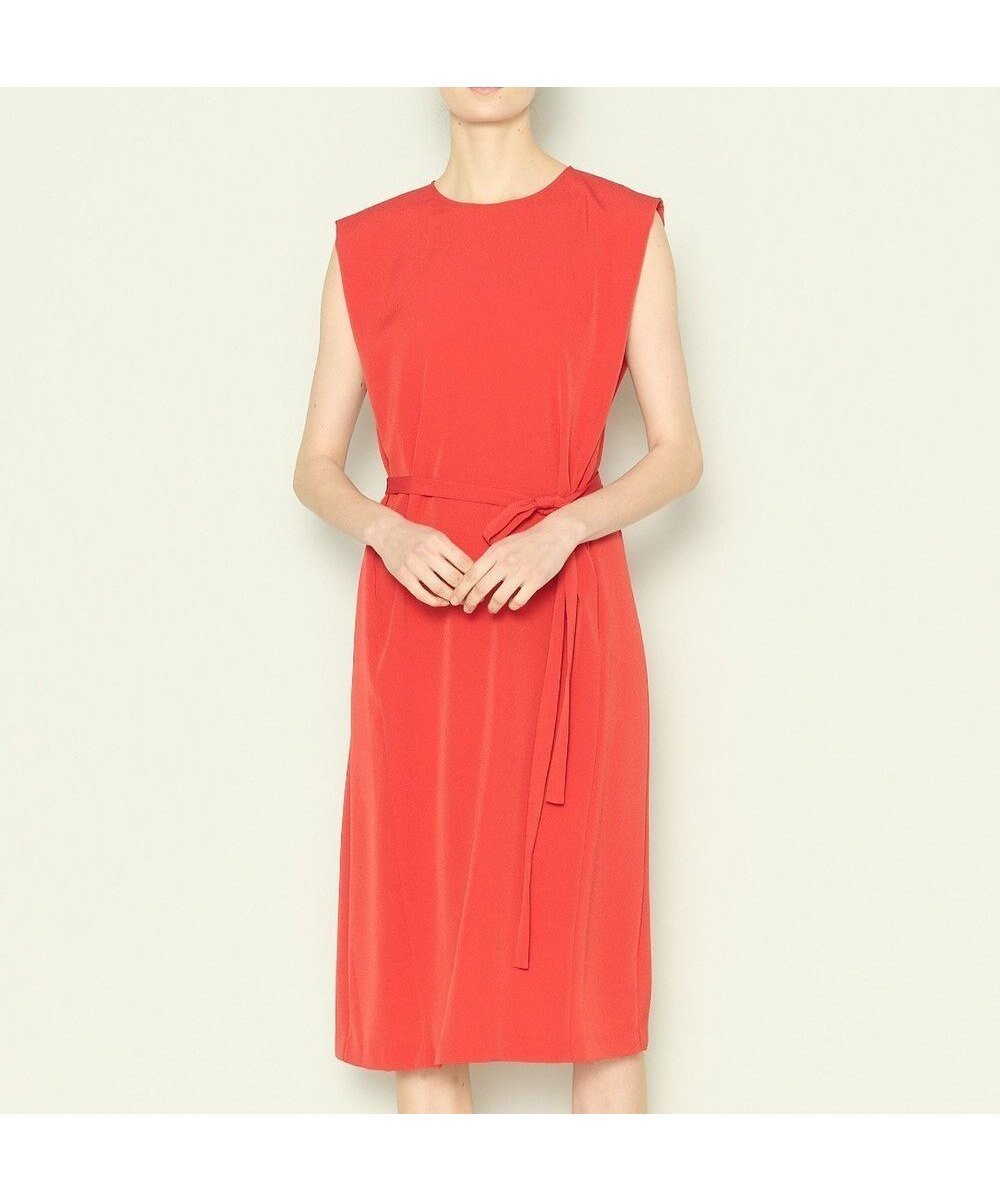 【ジョゼフ/JOSEPH】の【洗える】スムースジョーゼット ドレス インテリア・キッズ・メンズ・レディースファッション・服の通販 founy(ファニー) 　ファッション　Fashion　レディースファッション　Fashion for Women　ワンピース　Dresses　フォーマル・パーティードレス・結婚式用ドレス　Elegant & Casual Dresses　エレガント 上品　Elegant　コンパクト　Compact, Small Size　ストレッチ　Stretch, Stretchy Fabric　ドレス　Dress, One-Piece　ラウンド　Round, Round Neck　夏　Summer　春　Spring　S/S・春夏　SS, Spring/Summer, Warm Season　洗える　Machine Washable　Crimson|ID: prp329100004581817 ipo3291000000034941095