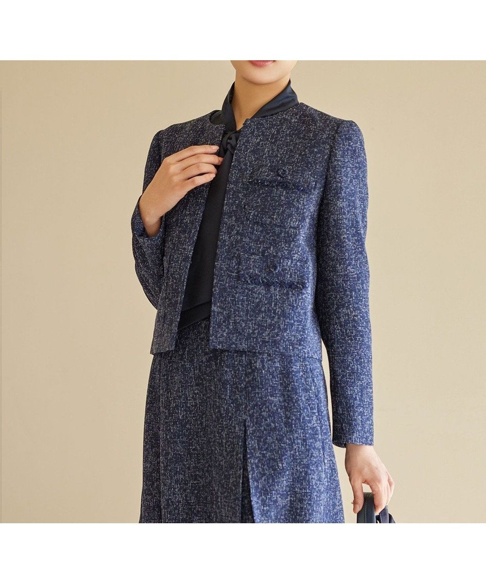 【トッカ/TOCCA】の【洗える】MIST TWEED ジャケット インテリア・キッズ・メンズ・レディースファッション・服の通販 founy(ファニー) ファッション Fashion レディースファッション Fashion for Women アウター Coat / Outerwear Collection レディースジャケット・軽アウター Jackets ノーカラージャケット / シンプル上品コーデ Collarless Jackets 2025年 2025 2025春夏・S/S Spring/Summer 2025 SS25 おすすめ Recommended / Our Picks コンパクト Compact, Small Size ジャケット Jacket, Outerwear セレモニー Ceremony ツイード Twill, Twill Weave トレンド Trend, Trending Now ドレス Dress, One-Piece ポケット Pocket, Pocket Detail エレガント 上品 Elegant 夏 Summer S/S・春夏 SS, Spring/Summer, Warm Season 洗える Machine Washable A/W・秋冬 Autumn/Winter ビジネス 仕事 通勤 Business / Work / Commuting ネイビー系5|ID: prp329100004581820 ipo3291000000034245080