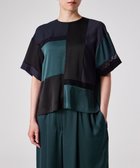 【ポール スミス/Paul Smith】の【洗える】ブロッキング ブラウス ダークグリーン|ID: prp329100004581827 ipo3291000000033657048