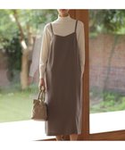 【ジェイ プレス/J.PRESS】の【洗える】マロンサテン キャミソール ワンピース ブラウン系|ID: prp329100004581829 ipo3291000000033552791