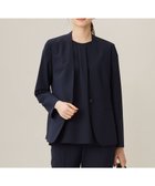 【自由区/JIYU-KU】の【セットアップ対応・UVカット・接触冷感・洗える】ライトストレッチノーカラー ジャケット ネイビー|ID: prp329100004581831 ipo3291000000032465720