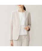【自由区/JIYU-KU】の【セットアップ対応・UVカット・接触冷感・洗える】ライトストレッチノーカラー ジャケット ベージュ|ID: prp329100004581831 ipo3291000000032465721