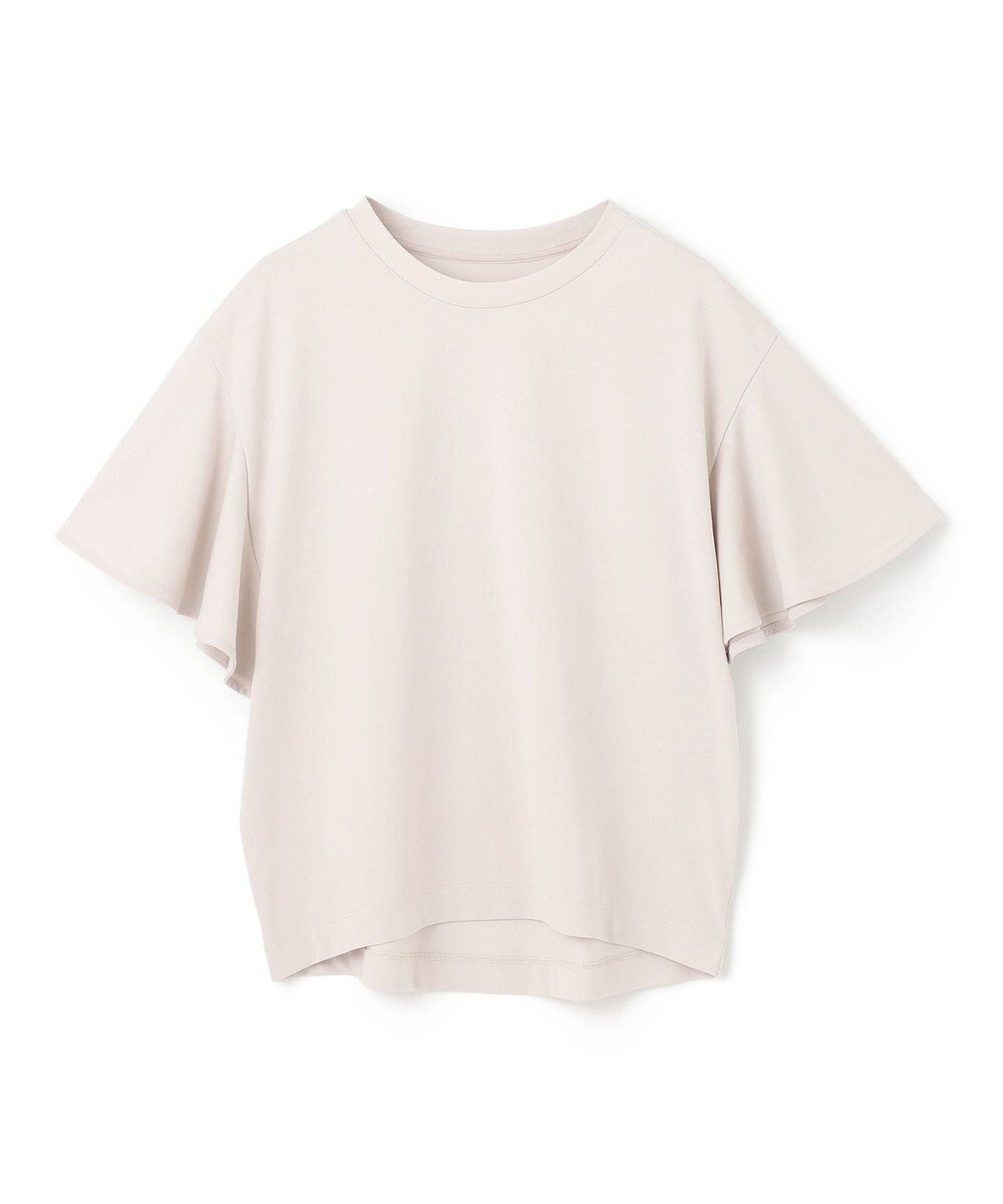 【アンフィーロ 自由区/UNFILO】の【UVカット/接触冷感】フレアスリーブ Tシャツ インテリア・キッズ・メンズ・レディースファッション・服の通販 founy(ファニー) 　ファッション　Fashion　レディースファッション　Fashion for Women　トップス・カットソー　Cut & Sew Tops　シャツ・ブラウス・オフィスカジュアル　Elegant Blouses & Button-Ups　ロングTシャツ・Tシャツ　Longline T-Shirts & Tees　カットソー・ベーシックTシャツ　Cut-and-Sewn Tops / Stretch Tees & Basics　春　Spring　カットソー　Cut and Sewn Top　クロップド　Cropped, Short Length　ストレッチ　Stretch, Stretchy Fabric　スリーブ　Sleeve, Long Sleeve / Short Sleeve　フレア　Flare, Flared　S/S・春夏　SS, Spring/Summer, Warm Season　おすすめ　Recommended / Our Picks　夏　Summer　グレージュ|ID: prp329100004581834 ipo3291000000032510667