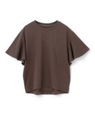 【アンフィーロ 自由区/UNFILO】の【UVカット/接触冷感】フレアスリーブ Tシャツ ブラウン|ID: prp329100004581834 ipo3291000000032510668