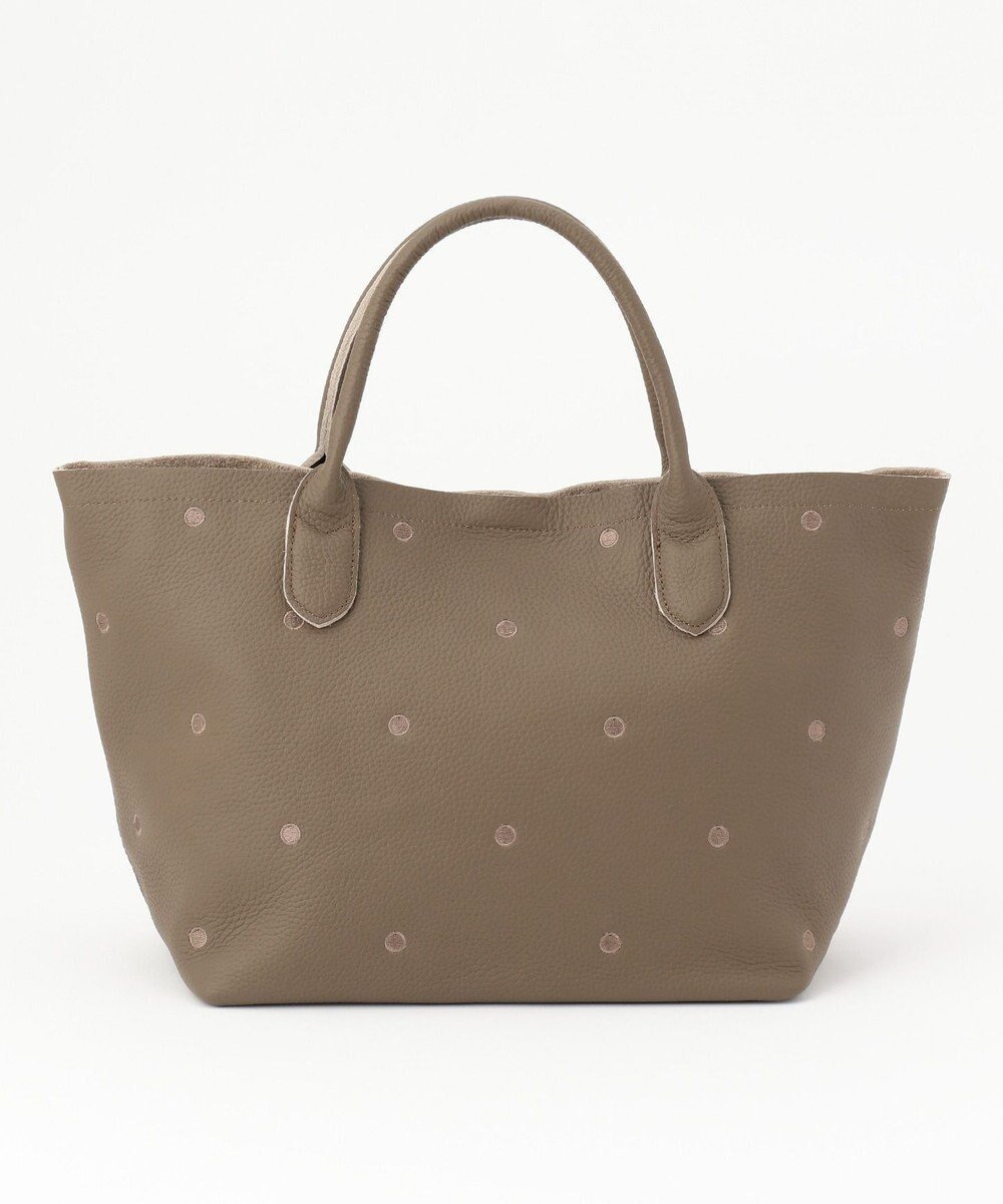 【アンビリオン/UNBILLION】のペルケ perche / 牛革ドット刺繍トートバッグ インテリア・キッズ・メンズ・レディースファッション・服の通販 founy(ファニー) 　ファッション　Fashion　レディースファッション　Fashion for Women　バッグ　Bags　シンプル　Simple, Minimal　ドット　Polka Dot, Dot Pattern　ビジネス 仕事 通勤　Business / Work / Commuting　オーク|ID: prp329100004581868 ipo3291000000034266021