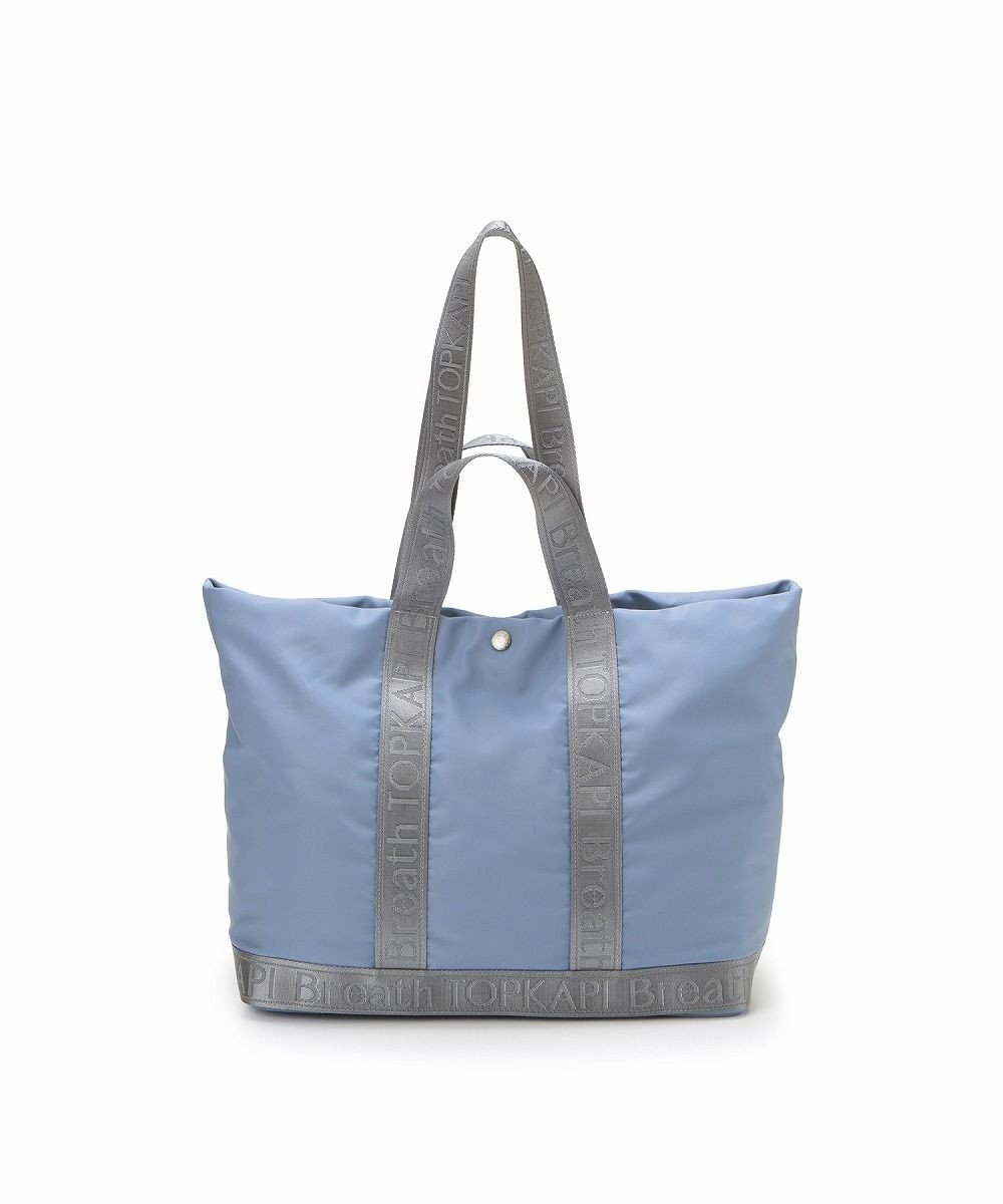 【トプカピ/TOPKAPI】の【Breath TOPKAPI】ナイロン ロゴテープ 2way ハンドル トートバッグ インテリア・キッズ・メンズ・レディースファッション・服の通販 founy(ファニー) 　ファッション　Fashion　レディースファッション　Ladies' Fashion Online　バッグ　Bag　クール　Cool　ポケット　Pocket　エレガント 上品　Elegant　ブルーグレー|ID: prp329100004581876 ipo3291000000032577612