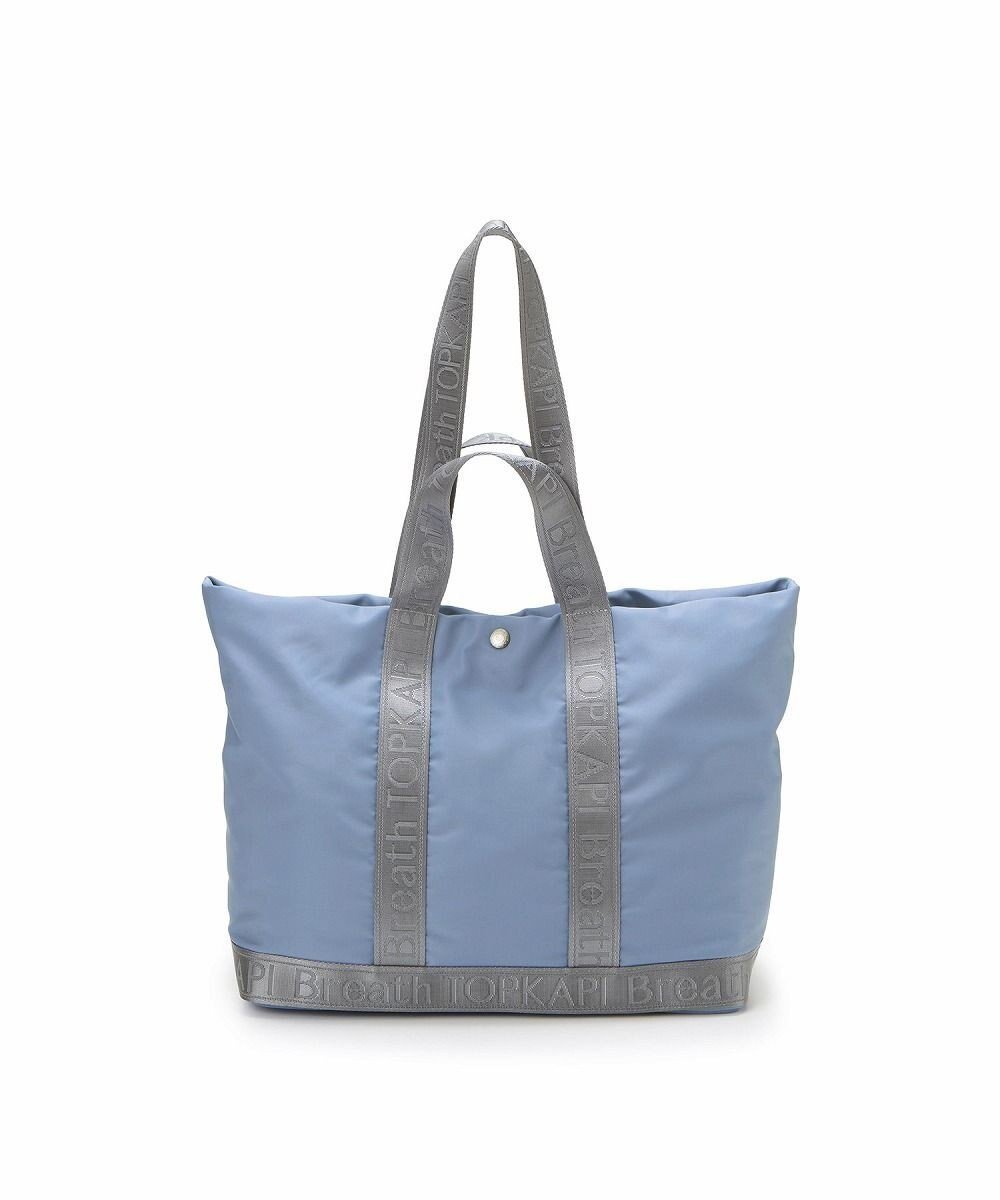 【トプカピ/TOPKAPI】の【Breath TOPKAPI】ナイロン ロゴテープ 2way ハンドル トートバッグ インテリア・キッズ・メンズ・レディースファッション・服の通販 founy(ファニー) ファッション Fashion レディースファッション Fashion for Women バッグ Bags クール Cool, Chic ポケット Pocket, Pocket Detail エレガント 上品 Elegant ブルーグレー|ID: prp329100004581876 ipo3291000000033682051