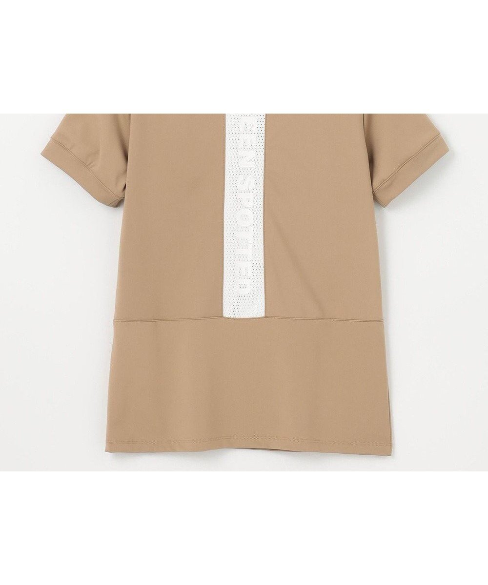 【ピーダブリュサーキュラス/PW CIRCULUS】の【UVカット / 吸水速乾 / 伸縮性抜群】【WOMEN】バックメッシュ切り替えモックT ゴルフウェア レディース インテリア・キッズ・メンズ・レディースファッション・服の通販 founy(ファニー) ファッション Fashion レディースファッション Fashion for Women トップス・カットソー Cut & Sew Tops シャツ・ブラウス・オフィスカジュアル Elegant Blouses & Button-Ups ロングTシャツ・Tシャツ Longline T-Shirts & Tees カットソー・ベーシックTシャツ Cut-and-Sewn Tops / Stretch Tees & Basics 春 Spring カットソー Cut and Sewn Top 吸水 Absorbent, Quick-Dry サークル Circle, Round Design ストレッチ Stretch, Stretchy Fabric トレンド Trend, Trending Now 人気 Popular, Best Seller プリント Print, Printed Pattern メッシュ Mesh, Net Fabric S/S・春夏 SS, Spring/Summer, Warm Season おすすめ Recommended / Our Picks 夏 Summer ゴルフ Golf ベージュ系|ID: prp329100004581881 ipo3291000000033686876