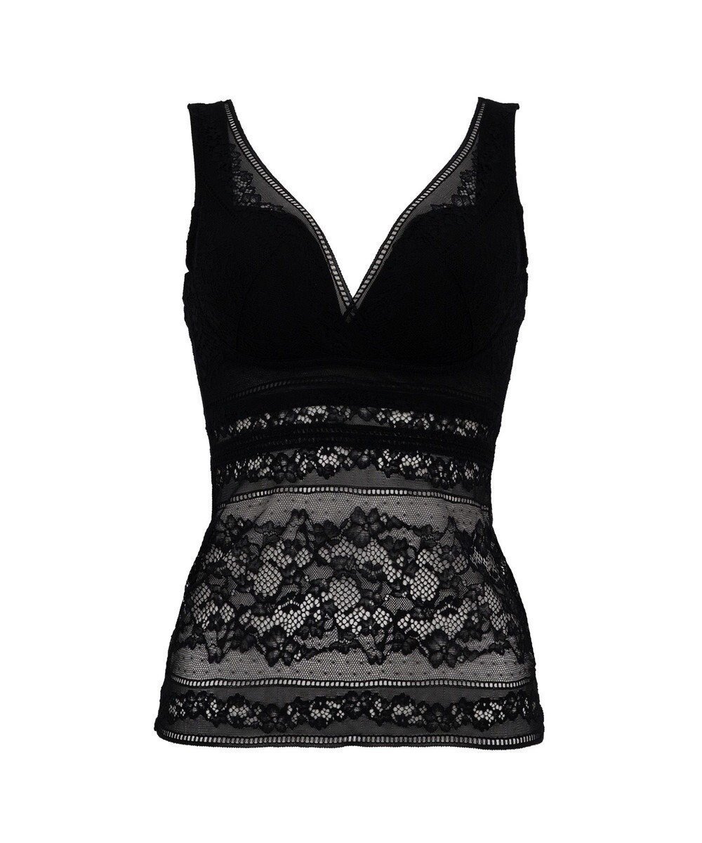 【ブラデリス ニューヨーク/BRADELIS New York】の【BRADELIS Me】 Perfumyレーシィブラキャミ24A1 インテリア・キッズ・メンズ・レディースファッション・服の通販 founy(ファニー) 　ファッション　Fashion　レディースファッション　Fashion for Women　トップス・カットソー　Cut & Sew Tops　キャミソール&ノースリーブ　Camisoles & Sleeveless Tops　下着・ランジェリー　Lingerie & Intimates　アンダーウェア・ベースインナー・肌着　Underwear / Base Layer / Undergarments　アンダー　Underwear Essentials　スタイリッシュ　Stylish, Fashionable　タンク　Tank Top, Sleeveless Top　タンブラー　Tumbler, Travel Mug　デコルテ　Décolleté, Neckline　ビキニ　Bikini, Two-Piece Swimsuit　フィット　Fit, Slim Fit　ランジェリー　Lingerie, Intimate Wear　ループ　Loop, Loop Knit　レース　Lace, Lace Fabric　ワイヤー　Wire, Wired Bra　おすすめ　Recommended / Our Picks　ブラック|ID: prp329100004581888 ipo3291000000033682921