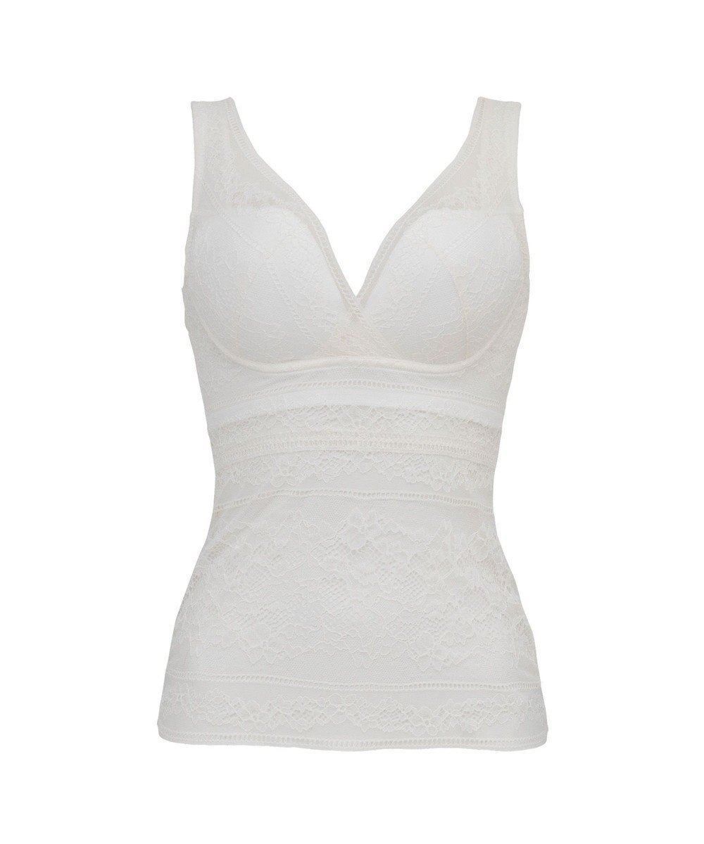 【ブラデリス ニューヨーク/BRADELIS New York】の【BRADELIS Me】 Perfumyレーシィブラキャミ24A1 インテリア・キッズ・メンズ・レディースファッション・服の通販 founy(ファニー) 　ファッション　Fashion　レディースファッション　Fashion for Women　トップス・カットソー　Cut & Sew Tops　キャミソール&ノースリーブ　Camisoles & Sleeveless Tops　下着・ランジェリー　Lingerie & Intimates　アンダーウェア・ベースインナー・肌着　Underwear / Base Layer / Undergarments　アンダー　Underwear Essentials　スタイリッシュ　Stylish, Fashionable　タンク　Tank Top, Sleeveless Top　タンブラー　Tumbler, Travel Mug　デコルテ　Décolleté, Neckline　ビキニ　Bikini, Two-Piece Swimsuit　フィット　Fit, Slim Fit　ランジェリー　Lingerie, Intimate Wear　ループ　Loop, Loop Knit　レース　Lace, Lace Fabric　ワイヤー　Wire, Wired Bra　おすすめ　Recommended / Our Picks　オフホワイト|ID: prp329100004581888 ipo3291000000033682922