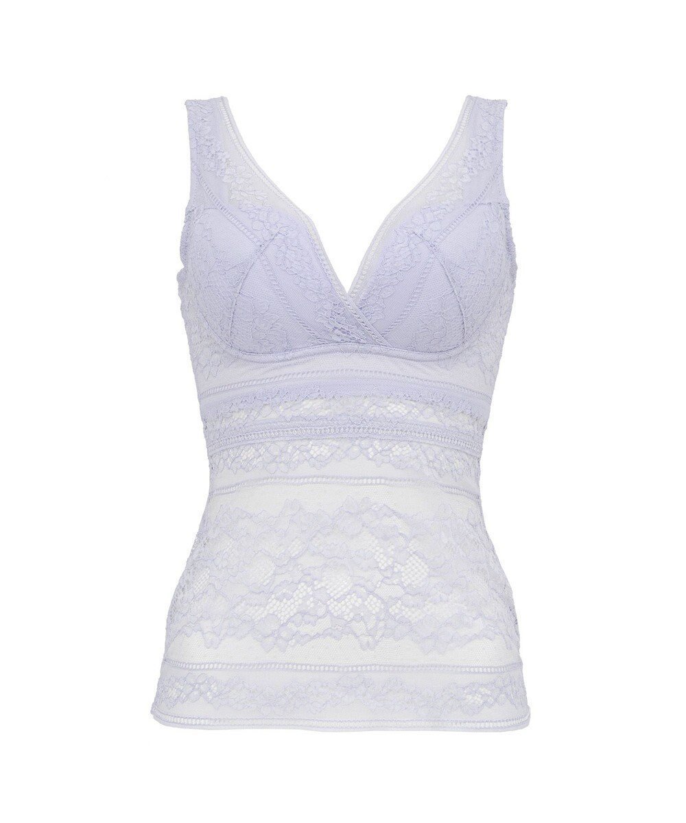 【ブラデリス ニューヨーク/BRADELIS New York】の【BRADELIS Me】 Perfumyレーシィブラキャミ24A1 インテリア・キッズ・メンズ・レディースファッション・服の通販 founy(ファニー) 　ファッション　Fashion　レディースファッション　Fashion for Women　トップス・カットソー　Cut & Sew Tops　キャミソール&ノースリーブ　Camisoles & Sleeveless Tops　下着・ランジェリー　Lingerie & Intimates　アンダーウェア・ベースインナー・肌着　Underwear / Base Layer / Undergarments　アンダー　Underwear Essentials　スタイリッシュ　Stylish, Fashionable　タンク　Tank Top, Sleeveless Top　タンブラー　Tumbler, Travel Mug　デコルテ　Décolleté, Neckline　ビキニ　Bikini, Two-Piece Swimsuit　フィット　Fit, Slim Fit　ランジェリー　Lingerie, Intimate Wear　ループ　Loop, Loop Knit　レース　Lace, Lace Fabric　ワイヤー　Wire, Wired Bra　おすすめ　Recommended / Our Picks　アイスブルー|ID: prp329100004581888 ipo3291000000033682923