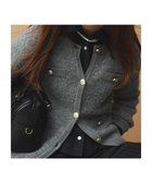 【エニィ スィス/any SiS】の【洗える】ブークレニット カーディガン グレー|ID: prp329100004581891 ipo3291000000034425121