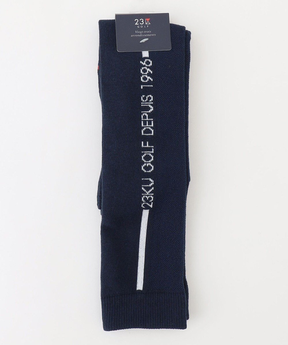 【23区 ゴルフ/NIJYUSANKU GOLF】の【WOMEN】ラインロゴ ニーハイソックス インテリア・キッズ・メンズ・レディースファッション・服の通販 founy(ファニー) 　ファッション　Fashion　レディースファッション　Fashion for Women　ソックス&靴下　Socks & Hosiery　レッグウェア・ストッキング　Legwear & Hosiery　ゴルフ　Golf　シンプル　Simple, Minimal　スポーティ　Sporty, Casual Athletic　ソックス　Socks, Hosiery　ベーシック　Basic, Essential　定番　Standard, Basic Item　抗菌　Antibacterial, Bacteria-Resistant　ネイビー系|ID: prp329100004582022 ipo3291000000034544786