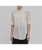 【ベイジ,/BEIGE,】の【洗える】BAC / バンドカラーブラウス Ecru|ID: prp329100004582086 ipo3291000000032616648