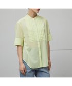 【ベイジ,/BEIGE,】の【洗える】BAC / バンドカラーブラウス Lime|ID: prp329100004582086 ipo3291000000032616649