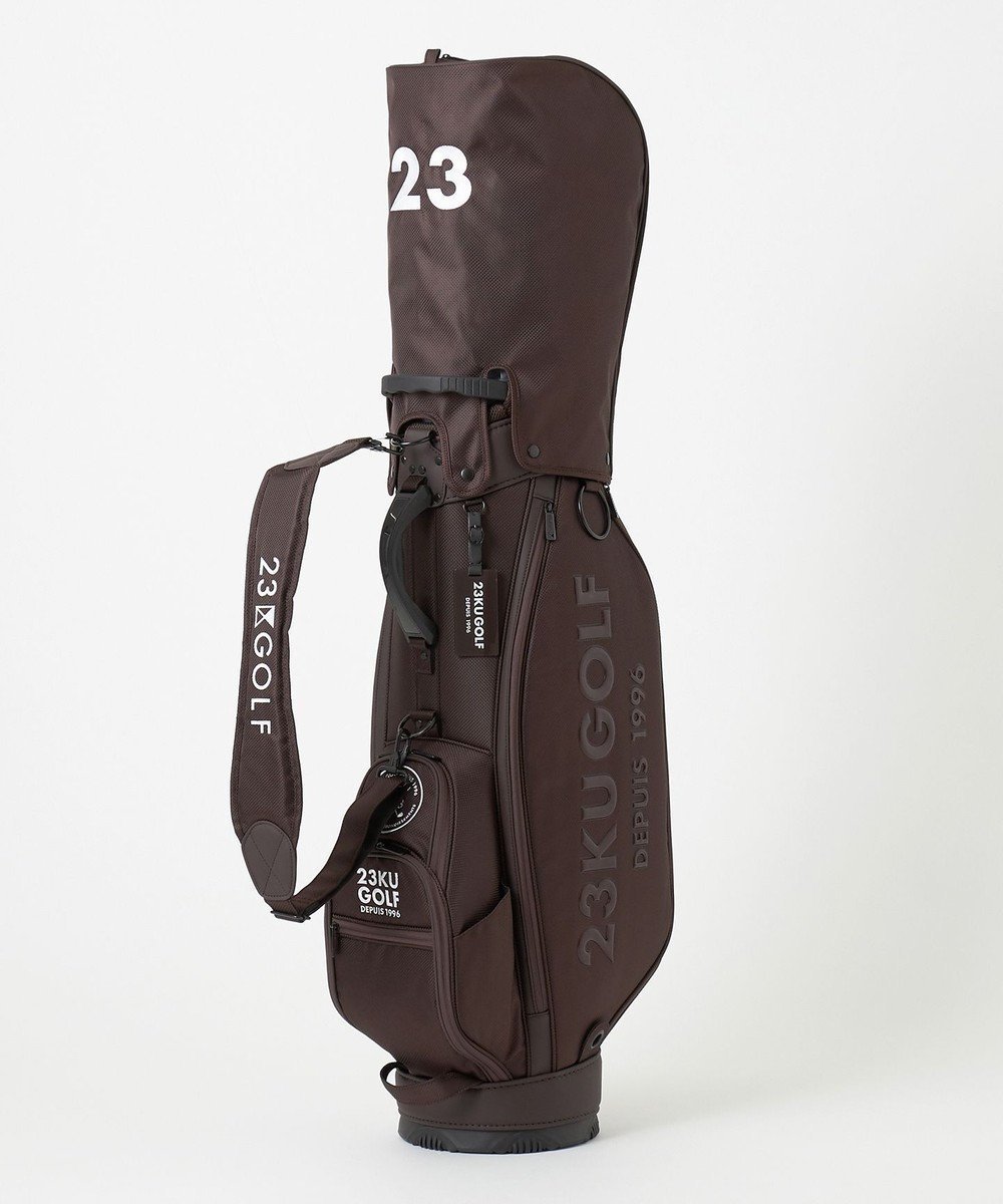 【23区 ゴルフ/NIJYUSANKU GOLF】の【UNISEX】 ドビークロス キャディバッグ インテリア・キッズ・メンズ・レディースファッション・服の通販 founy(ファニー) 　ファッション　Fashion　レディースファッション　Ladies' Fashion Online　バッグ　Bag　スポーツウェア　Sportswear　スポーツ バッグ/ポーチ　Sports Bag/Pouch　スポーツグッズ　Sporting Goods　ゴルフ　Golf　ユニセックス　Unisex　スポーツ　Sports　スポーティ　Sporty　ダークブラウン系|ID: prp329100004582098 ipo3291000000032468733