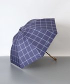 【アウロラ/AURORA】の【MACKINTOSH LONDON(マッキントッシュ ロンドン)】先染めチェック晴雨兼用傘(1段スライドショート傘) ネイビー|ID: prp329100004582113 ipo3291000000032468866