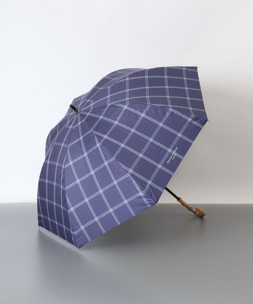 【アウロラ/AURORA】の【MACKINTOSH LONDON(マッキントッシュ ロンドン)】先染めチェック晴雨兼用傘(1段スライドショート傘) インテリア・キッズ・メンズ・レディースファッション・服の通販 founy(ファニー) 　ファッション　Fashion　レディースファッション　Ladies' Fashion Online　傘 / レイングッズ　Umbrellas/Rainwear　クラシカル　Classical　コンパクト　Compact　コーティング　Coating　ショート　Short　チェック　Check　バンブー　Bamboo　ロンドン　London　傘　Umbrella　日傘　Parasol　ネイビー|ID: prp329100004582113 ipo3291000000032468866