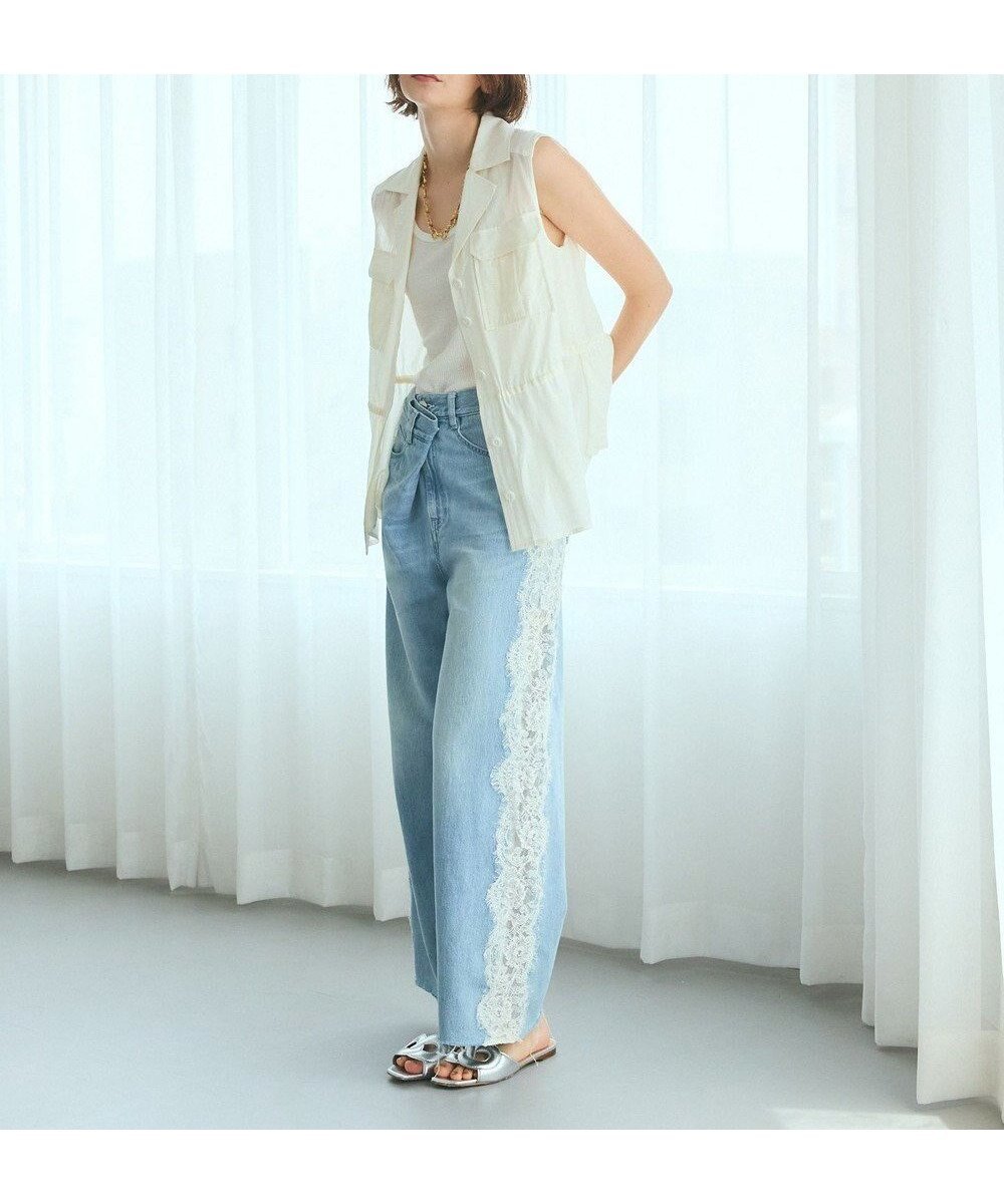 【グレース コンチネンタル/GRACE CONTINENTAL】のミリタリージレ インテリア・キッズ・メンズ・レディースファッション・服の通販 founy(ファニー) 　ファッション　Fashion　レディースファッション　Fashion for Women　アウター　Coat / Outerwear Collection　トップス・カットソー　Cut & Sew Tops　ベスト&ジレ / 重ね着スタイル　Vests & Gilets　ストリング　String, Drawstring　セットアップ　Set-Up, Coordinated Outfit　タンク　Tank Top, Sleeveless Top　ティアードスカート　Tiered Skirt, Flounced Skirt　ベスト　Vest, Waistcoat　ミリタリー　Military, Army Style　レース　Lace, Lace Fabric　切替　Switching, Contrast Panel　夏　Summer　春　Spring　S/S・春夏　SS, Spring/Summer, Warm Season　キナリ|ID: prp329100004582133 ipo3291000000033657037