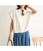 【アンフィーロ 自由区/UNFILO】の【UVカット/接触冷感】フレンチスリーブ ドロストTシャツ オフ|ID: prp329100004582139 ipo3291000000032469077