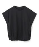 【アンフィーロ 自由区/UNFILO】の【UVカット/接触冷感】フレンチスリーブ ドロストTシャツ ブラック|ID: prp329100004582139 ipo3291000000032510713