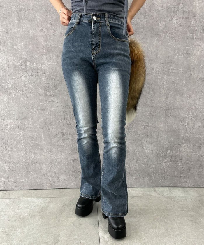 【ウィゴー/WEGO】のストレッチフレアデニムパンツ インテリア・キッズ・メンズ・レディースファッション・服の通販 founy(ファニー) https://founy.com/ ファッション Fashion レディースファッション Fashion for Women パンツ Pants & Trousers デニムパンツ・ジーンズ・美脚デニム Denim Jeans & Pants ショート Short, Short Length ストレッチ Stretch, Stretchy Fabric スマホ Smartphone, Mobile Device デニム Denim, Jeans Material バランス Balance, Style Balance ワイド Wide, Wide Fit 夏 Summer 春 Spring S/S・春夏 SS, Spring/Summer, Warm Season |ID: prp329100004582143 ipo3291000000032469109