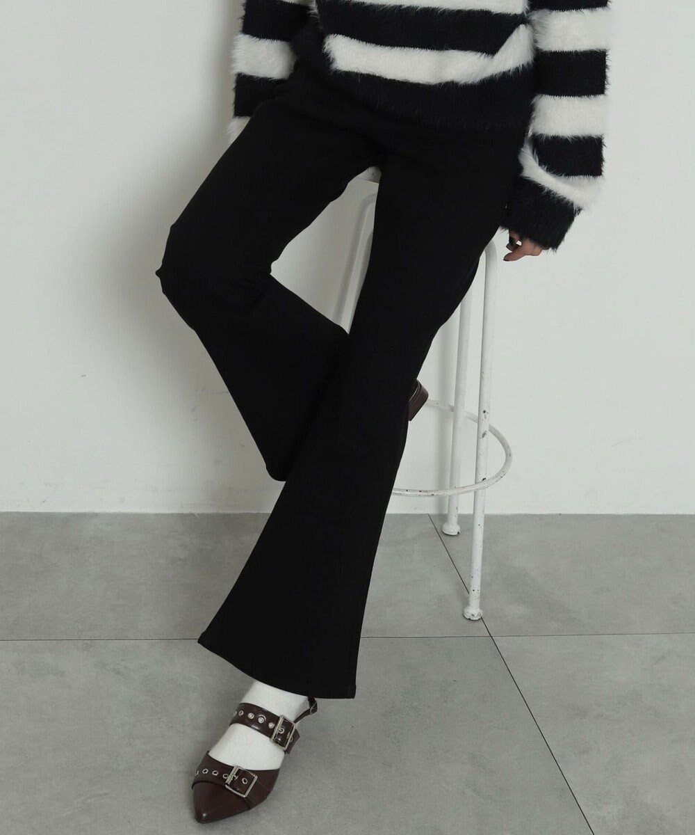 【ウィゴー/WEGO】のストレッチフレアデニムパンツ インテリア・キッズ・メンズ・レディースファッション・服の通販 founy(ファニー) ファッション Fashion レディースファッション Fashion for Women パンツ Pants & Trousers デニムパンツ・ジーンズ・美脚デニム Denim Jeans & Pants ショート Short, Short Length ストレッチ Stretch, Stretchy Fabric スマホ Smartphone, Mobile Device デニム Denim, Jeans Material トレンド Trend, Trending Now バランス Balance, Style Balance フレア Flare, Flared ワイド Wide, Wide Fit 冬 Winter / This Winter 秋 Autumn A/W・秋冬 Autumn/Winter ブラックその他|ID: prp329100004582143 ipo3291000000034341421