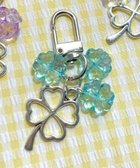 【ウィゴー/WEGO】のカラークローバーキーホルダー サックス|ID: prp329100004582157 ipo3291000000033656729