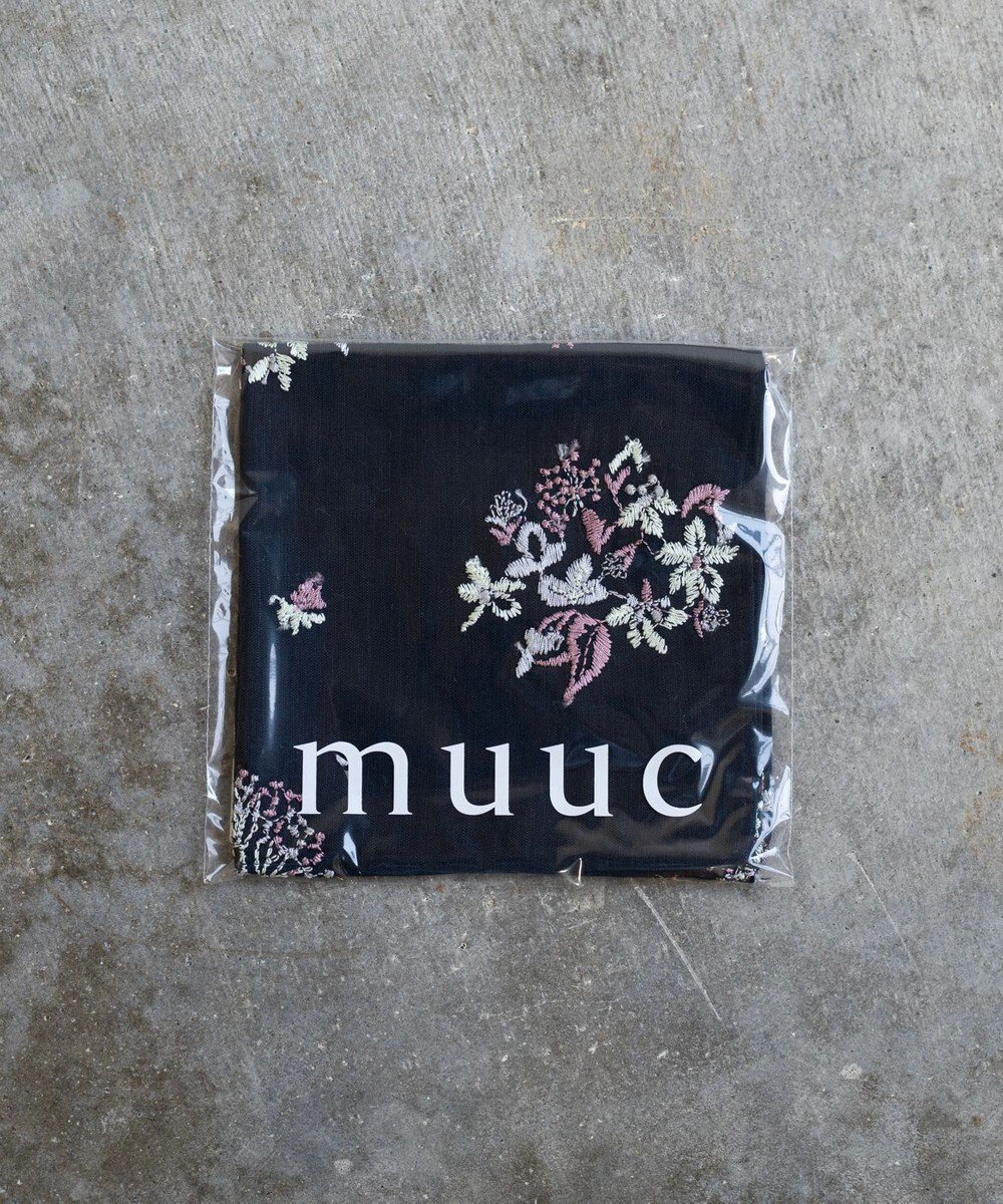 【アンドウール/AND WOOL】の野小花刺繍ハンカチ インテリア・キッズ・メンズ・レディースファッション・服の通販 founy(ファニー) 　ファッション　Fashion　レディースファッション　Ladies' Fashion Online　財布　Wallets　財布　Wallet　タオル　Towel　ハンカチ　Handkerchief　ハンド　Hand　リネン　Linen　ネイビー|ID: prp329100004582196 ipo3291000000032469515