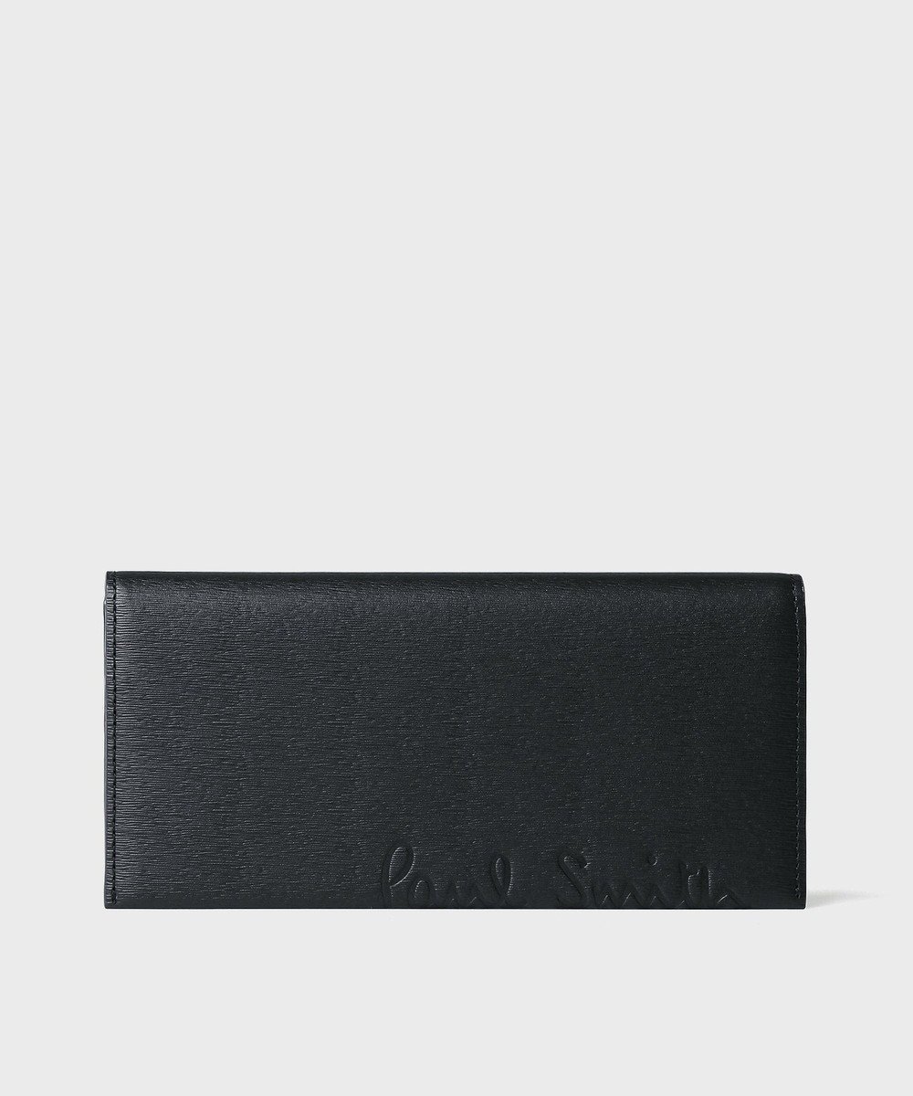 【ポールスミス/Paul Smith / MEN】のクロップドロゴ 長財布 インテリア・キッズ・メンズ・レディースファッション・服の通販 founy(ファニー) 　ファッション　Fashion　メンズファッション　Men's Style Online　コイン　Coin　財布　Wallet　プリント　Print　ポケット　Pocket　メンズ　Mens　ブラック|ID: prp329100004582887 ipo3291000000032616557