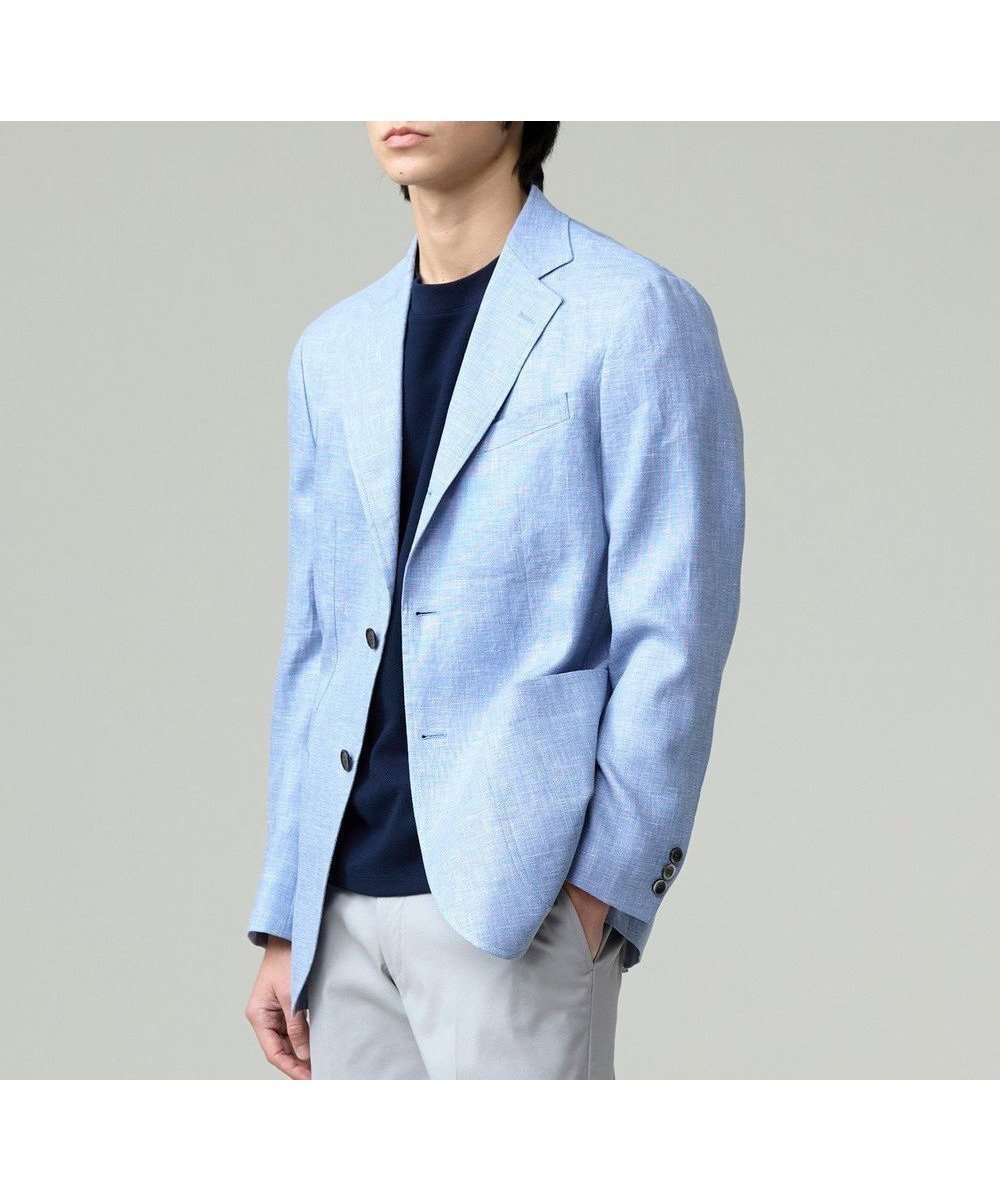 【ジェイ プレス/J.PRESS / MEN】の【WEB・一部店舗限定】リネンブリーザブルメッシュ ジャケット インテリア・キッズ・メンズ・レディースファッション・服の通販 founy(ファニー) 　ファッション　Fashion　メンズファッション　Men's Style Online　アウター　Coats Outerwear/Men　テーラードジャケット　Tailored Jackets　ジャケット　Jacket　エレガント 上品　Elegant　夏　Summer　春　Spring　S/S・春夏　Ss・Spring/Summer　サックスブルー系|ID: prp329100004582891 ipo3291000000032475843