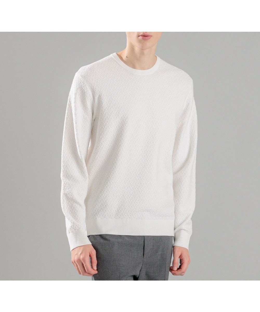 【ジョゼフ オム/JOSEPH HOMME / MEN】の新色追加【洗える】ヴィスコースリンクス クルーネックニット インテリア・キッズ・メンズ・レディースファッション・服の通販 founy(ファニー) 　ファッション　Fashion　メンズファッション　Men's Style Online　トップス・カットソー　Tops/Tshirt/Men　ニット　Knit Tops　春　Spring　洗える　Washable　シンプル　Simple　セーター　Sweater　長袖　Long Sleeve　フィット　Fit　メランジ　Melange　レギュラー　Regular　ロング　Long　S/S・春夏　Ss・Spring/Summer　再入荷　Restock/Back In Stock/Re Arrival　夏　Summer　2025年　2025　2025春夏・S/S　Ss,Spring/Summer,2025　ホワイト系|ID: prp329100004582905 ipo3291000000032537372