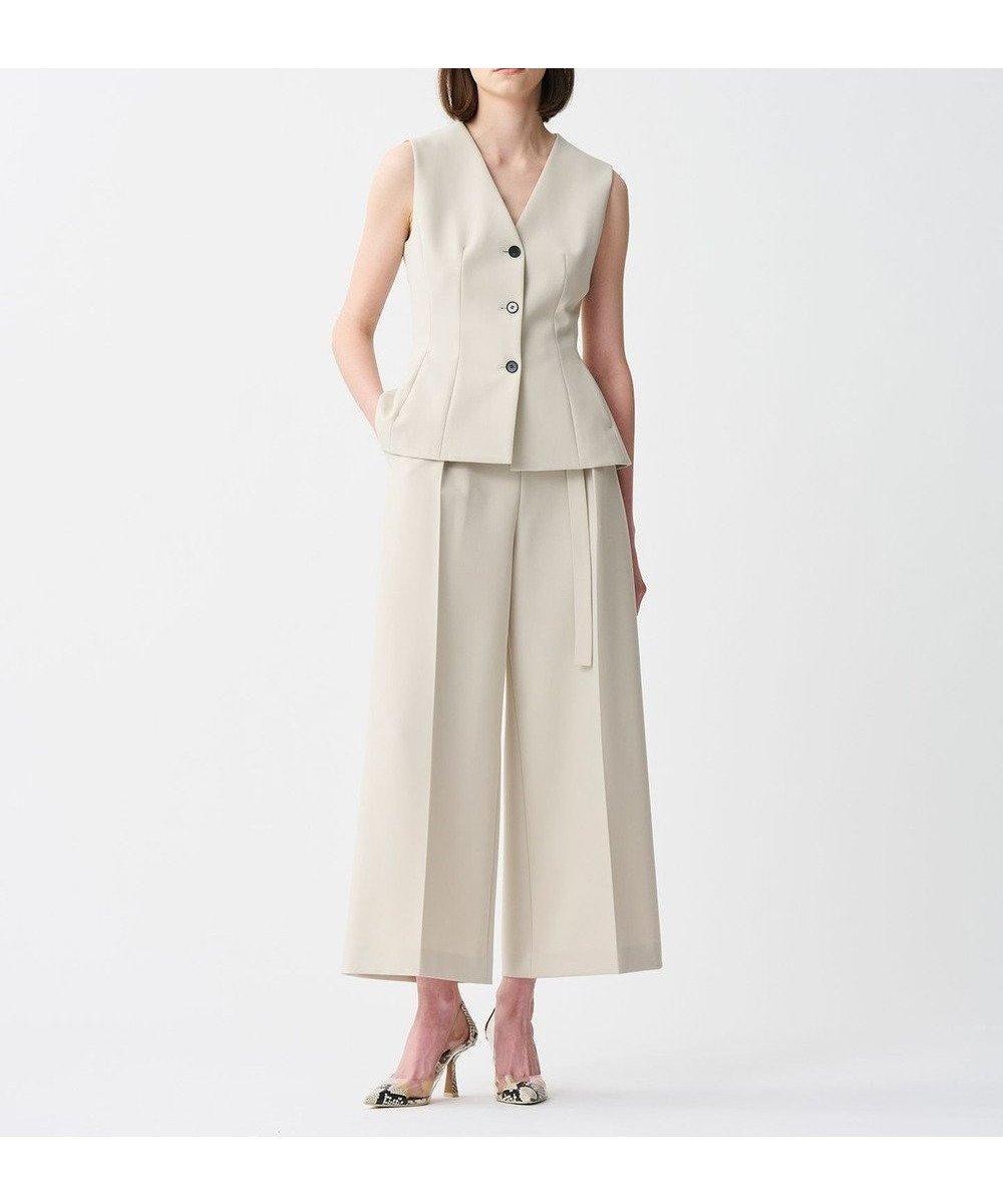 【アンクレイヴ/uncrave】の【撥水・洗濯機洗い可】プルーフダブルクロス ワイドパンツ インテリア・キッズ・メンズ・レディースファッション・服の通販 founy(ファニー) 　ファッション　Fashion　レディースファッション　Fashion for Women　パンツ　Pants & Trousers　オケージョン　Occasion Wear　ストレッチ　Stretch, Stretchy Fabric　セットアップ　Set-Up, Coordinated Outfit　フォーマル　Formal, Dressy　ワイド　Wide, Wide Fit　A/W・秋冬　Autumn/Winter　S/S・春夏　SS, Spring/Summer, Warm Season　夏　Summer　エレガント 上品　Elegant　グレージュ|ID: prp329100004582923 ipo3291000000033616803