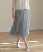 【ジェイ プレス/J.PRESS】の【洗える】オーガンジートリコット プリーツ スカート スモーキーサックス系|ID: prp329100004582938 ipo3291000000032663293