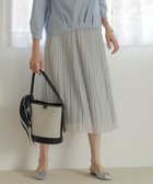 【ジェイ プレス/J.PRESS】の【洗える】オーガンジートリコット プリーツ スカート ライトグレー系|ID: prp329100004582938 ipo3291000000032663294