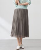 【ジェイ プレス/J.PRESS】の【洗える】オーガンジートリコット プリーツ スカート モカ系|ID: prp329100004582938 ipo3291000000032778331