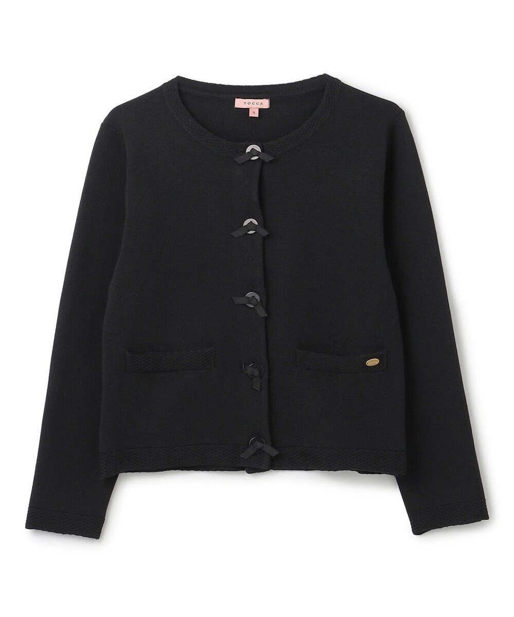 【トッカ/TOCCA】の【洗える】PENTAGON KNIT カーディガン インテリア・キッズ・メンズ・レディースファッション・服の通販 founy(ファニー) 　ファッション　Fashion　レディースファッション　Fashion for Women　トップス・カットソー　Cut & Sew Tops　ニット　Knit Tops & Sweaters　カーディガン・羽織り　Layered Style Cardigans　カーディガン　Cardigan, Knitwear　洗える　Machine Washable　A/W・秋冬　Autumn/Winter　ブラック系|ID: prp329100004582943 ipo3291000000032767763