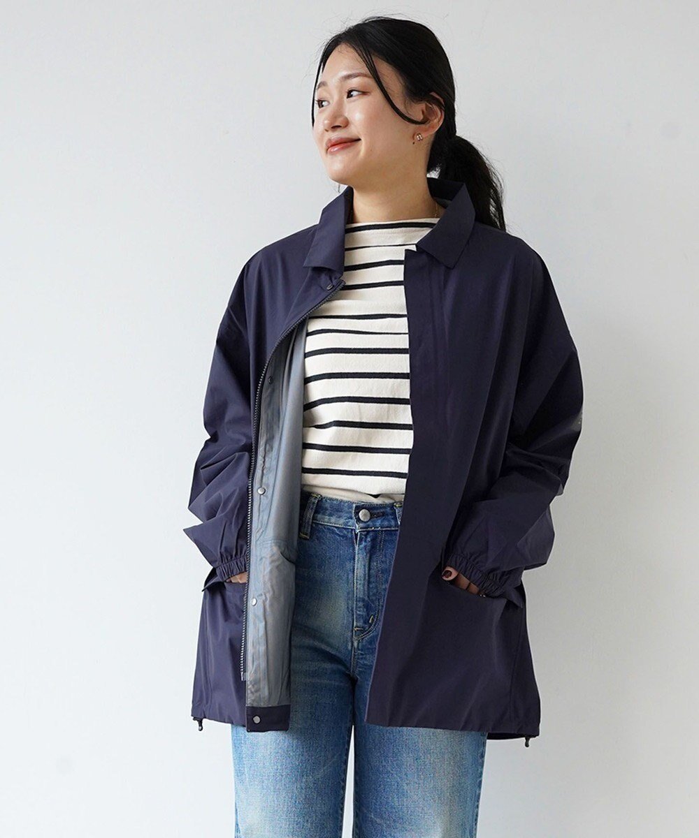 【ファクション/FACTION】の【防水・撥水・透湿/洗える/セットアップ】BUKE JK コーチジャケット インテリア・キッズ・メンズ・レディースファッション・服の通販 founy(ファニー) 　ファッション　Fashion　レディースファッション　Fashion for Women　アウター　Coat / Outerwear Collection　コート・ロングコート・ピーコート　Long Coats, Peacoats & More　レディースジャケット・軽アウター　Jackets　ポンチョ・ケープコート　Ponchos & Capes　アウトドア　Outdoor Clothing　洗える　Machine Washable　軽量　Lightweight, Ultra Light　ストレッチ　Stretch, Stretchy Fabric　セットアップ　Set-Up, Coordinated Outfit　ハンド　Hand, Handmade　ポケット　Pocket, Pocket Detail　ポンチョ　Poncho, Cape Style　NAVY|ID: prp329100004582948 ipo3291000000033463324
